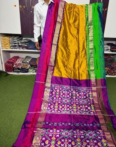 PSRGIDSS5A05TZDD23- Ikat silk saree