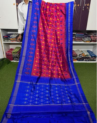 PGMRILWS5A07XZCD13- light weight Ikat silk saree