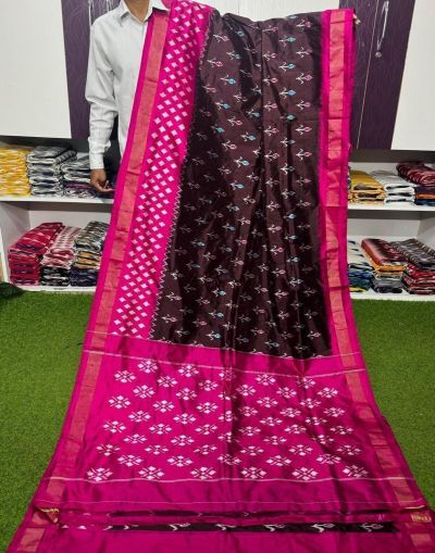 PGMRILWS5A07XZCD35- light weight Ikat silk saree
