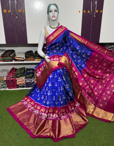 PSRGIDSS5A09BBCC05- Ikat silk saree
