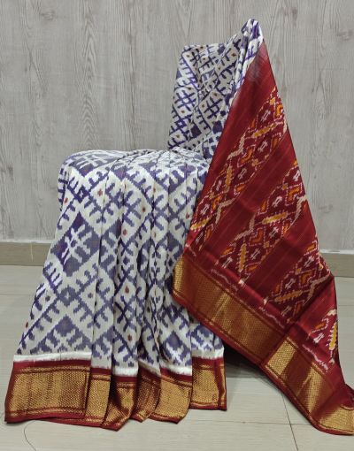 PSHLIDSS5Y12NCDD18- Ikat silk saree
