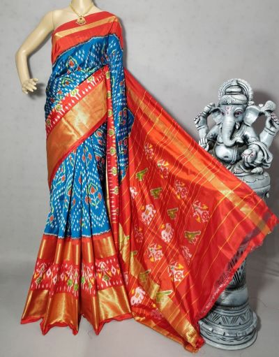 PRIHIDSS5A06NCDD40- Ikat silk saree