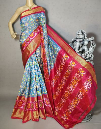 PRIHIDSS5A30NCCD45- Ikat silk saree