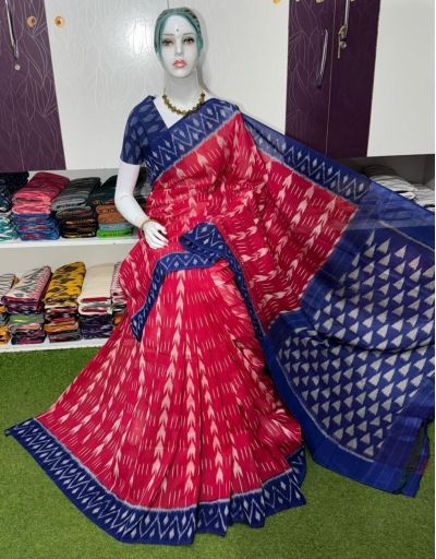 PSRGICTS5A07INCC15- Ikat cotton saree