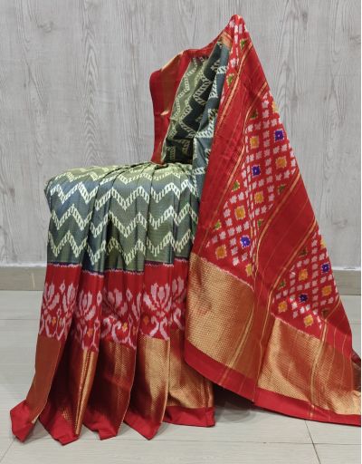 PSHLIDSS5Y12NCDD12- Ikat silk saree