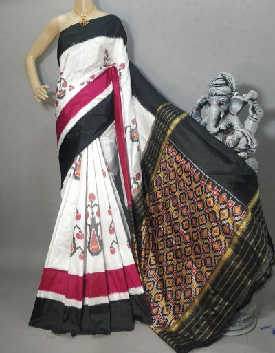 PRIHIDSS5A09BTCD13- Ikat silk saree