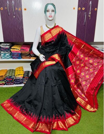 PSRGIDSS5Y03NZCD03- Ikat silk saree