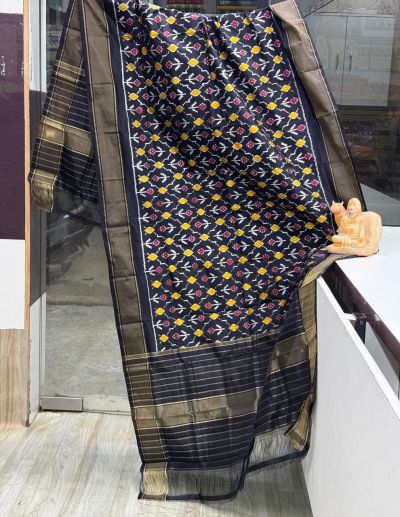 PSRGISDP5Y08ZNCD11- Ikat Silk dupatta