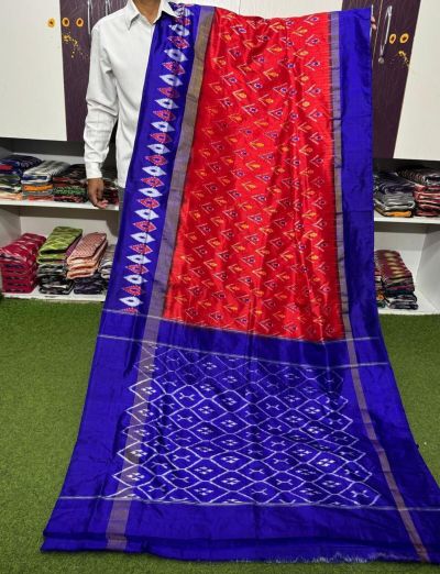 PGMRILWS5A07XZCD42- light weight Ikat silk saree
