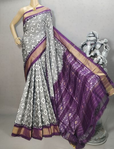PRIHIDSS5A09BTCD18- Ikat silk saree