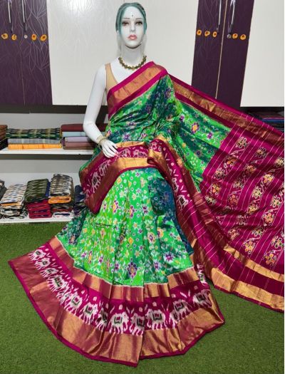 PSRGIDSS5Y09BBCD01- Ikat silk saree