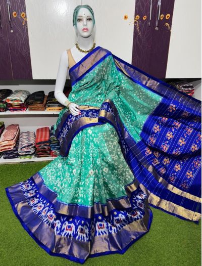 PSRGIDSS5A09BBCC18- Ikat silk saree