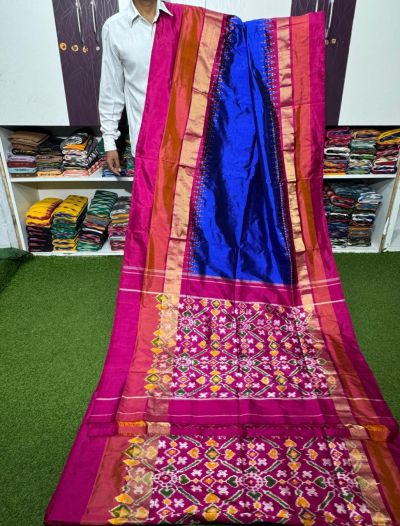 PSRGIDSS5Y10TZDC10- Ikat silk saree
