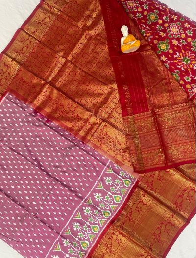 PGMRKBRS5N02FSCD08- Kanchi border Ikat silk saree