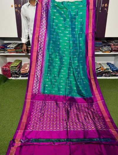 PGMRILWS5A07XZCD06- light weight Ikat silk saree