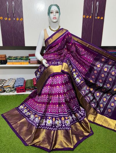 PSRGIDSS5Y09BBCD12- Ikat silk saree