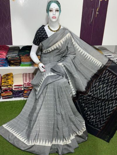 PSRGICTS5A07INCC14- Ikat cotton saree