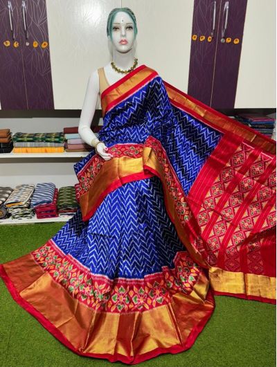 PSRGIDSS5Y09BBCD11- Ikat silk saree