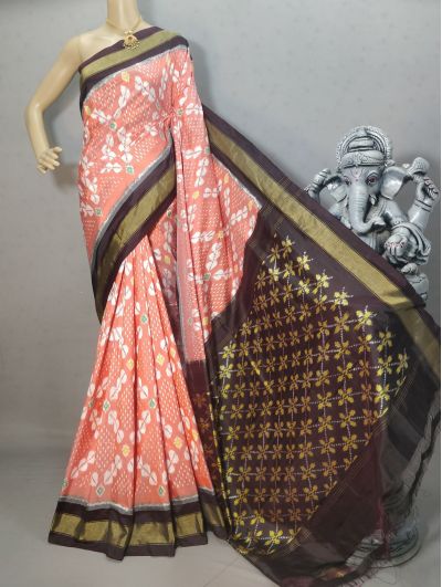 PRIHIDSS5Y02TTCD15- Ikat silk saree