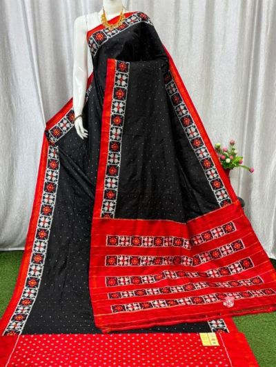 PASKIDSS5A07BSDD01- Ikat silk saree