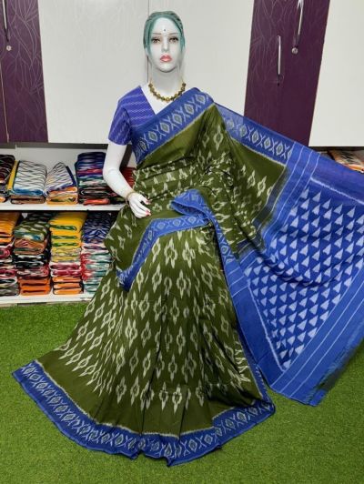PSRGICTS5A07INCC21- Ikat cotton saree