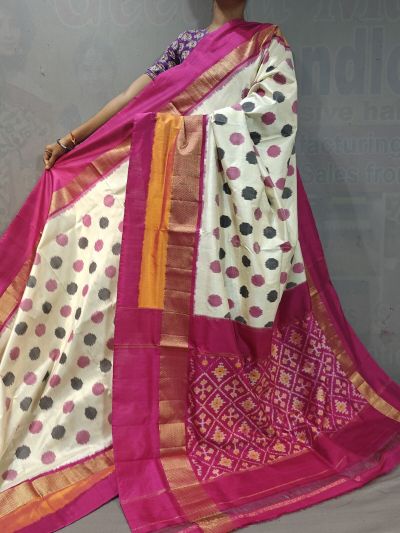 PGMRIDSS5M31TSDC04- Ikat silk saree