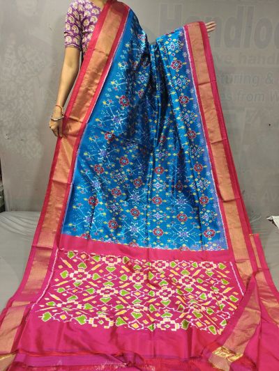 PGMRIDSS5M31TSDC26- Ikat silk saree