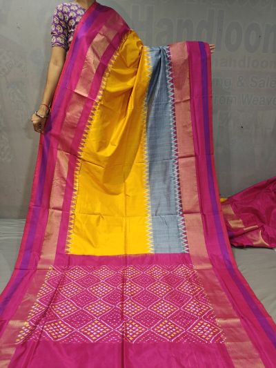 PGMRIDSS5M31TSDC38- Ikat silk saree