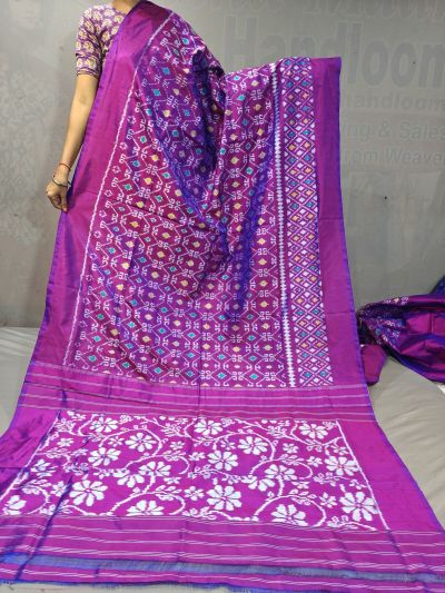 PGMRIDSS5M31TSDC46- Ikat silk saree