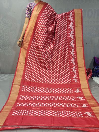 PGMRIDSS5M31TSDC47- Ikat silk saree