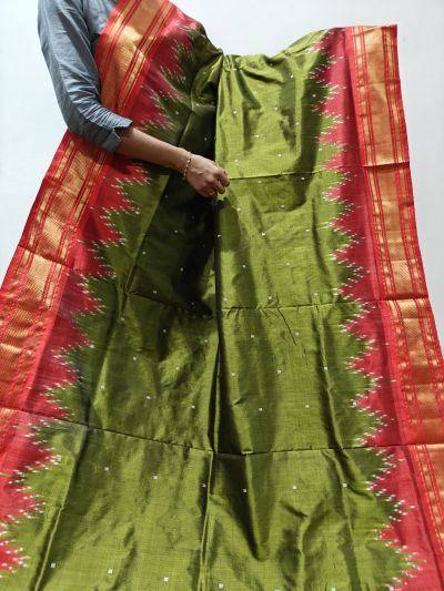 PTISIDSS5M31NXCD07- Ikat silk saree
