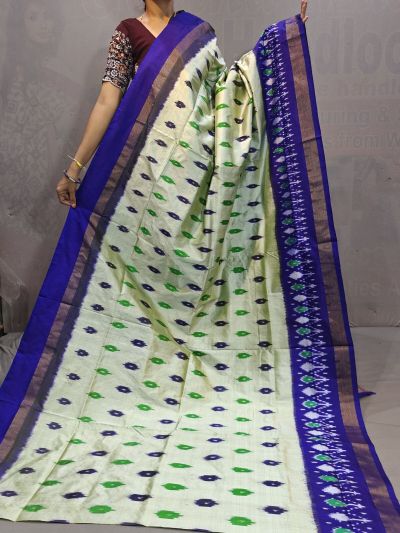 PGMRILWS5A07XECD09- light weight Ikat silk saree