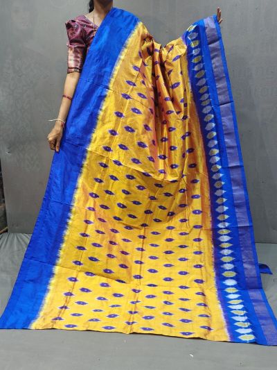 PGMRILWS5A07XECD12- light weight Ikat silk saree