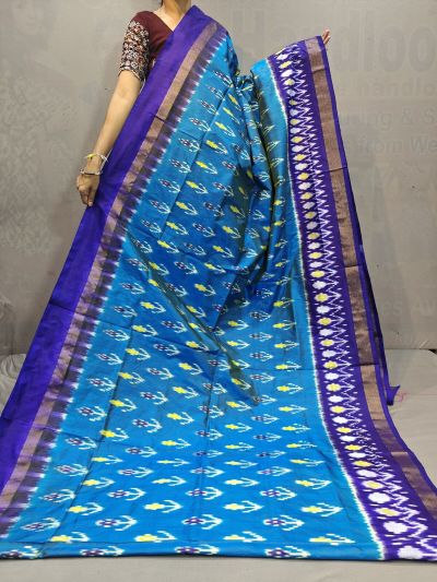 PGMRILWS5A07XECD13- light weight Ikat silk saree
