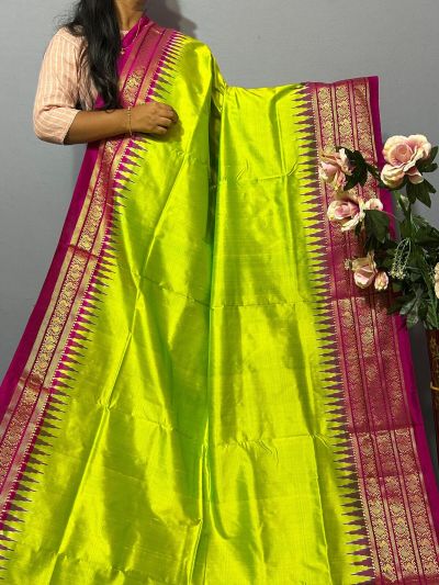 PKISKBIP5A05BBDC01- Kanchi border Ikat silk saree
