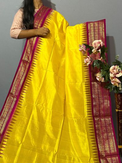 PKISKBIP5A05BBDC05- Kanchi border Ikat silk saree