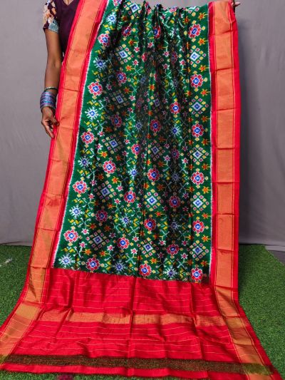 PNIHISDP5A05ZBCD09- Ikat Silk dupatta
