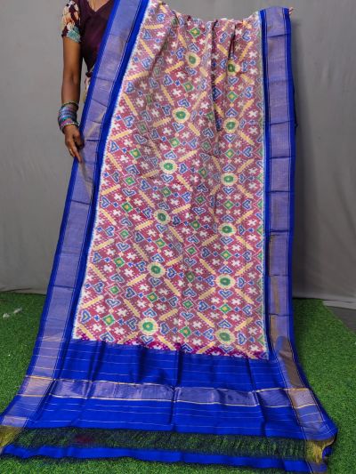 PNIHISDP5A05ZBCD10- Ikat Silk dupatta