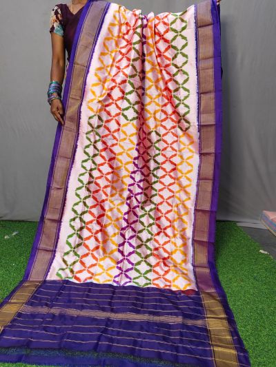 PNIHISDP5A05ZBCD14- Ikat Silk dupatta