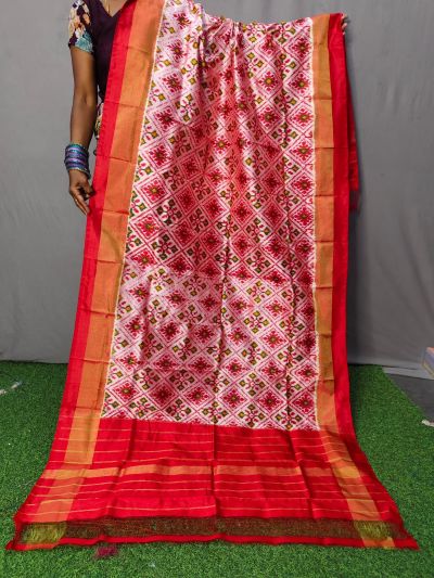 PNIHISDP5A05ZBCD19- Ikat Silk dupatta