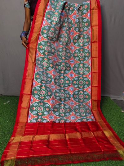 PNIHISDP5A05ZBCD23- Ikat Silk dupatta