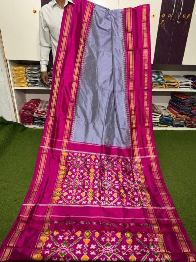 PSRGIDSS5A05TZDD10- Ikat silk saree