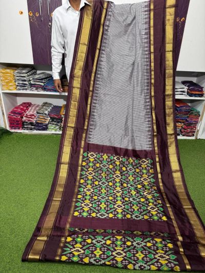 PSRGIDSS5A05TZDD15- Ikat silk saree