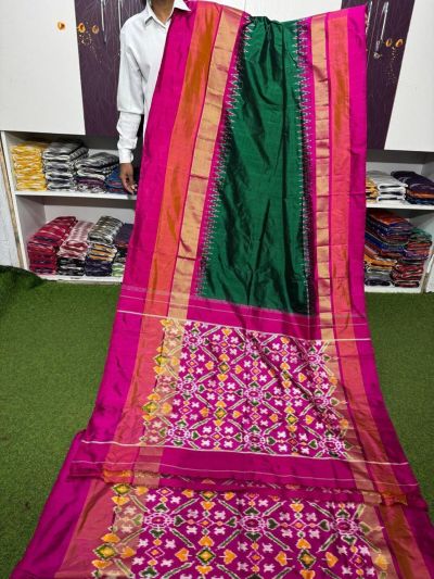 PSRGIDSS5A05TZDD18- Ikat silk saree