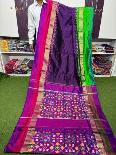PSRGIDSS5A05TZDD26- Ikat silk saree