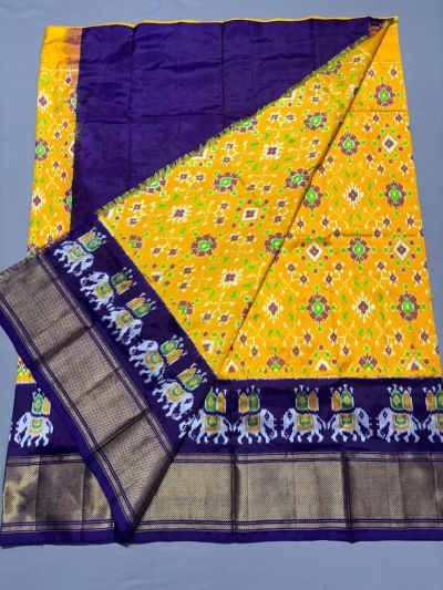 PSSIFSLG5A07SZDC05- Free Size Ikat Silk Lehenga