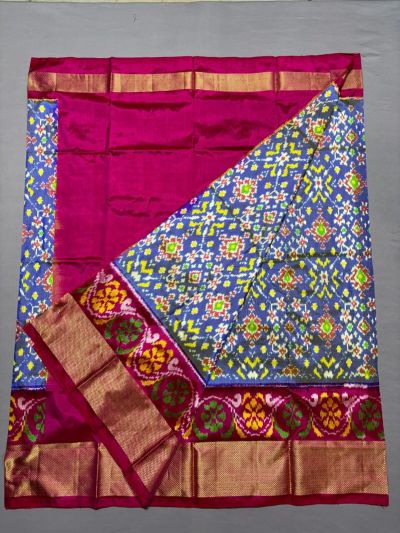 PSSIFSLG5A07SZDC10- Free Size Ikat Silk Lehenga