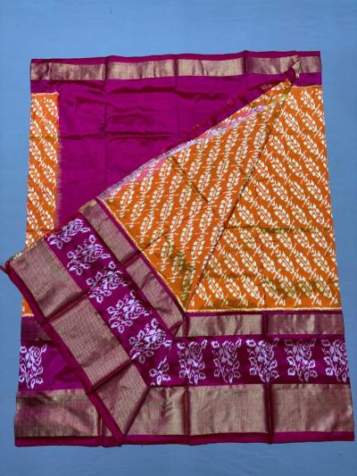 PSSIFSLG5A07SZDC11- Free Size Ikat Silk Lehenga