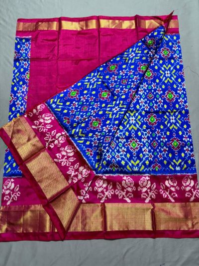PSSIFSLG5A07SZDC12- Free Size Ikat Silk Lehenga
