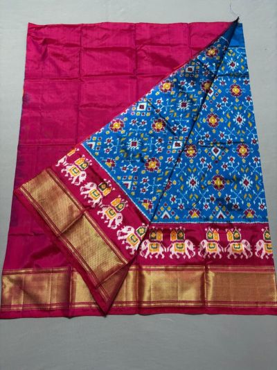 PSSIFSLG5A07SZDC23- Free Size Ikat Silk Lehenga